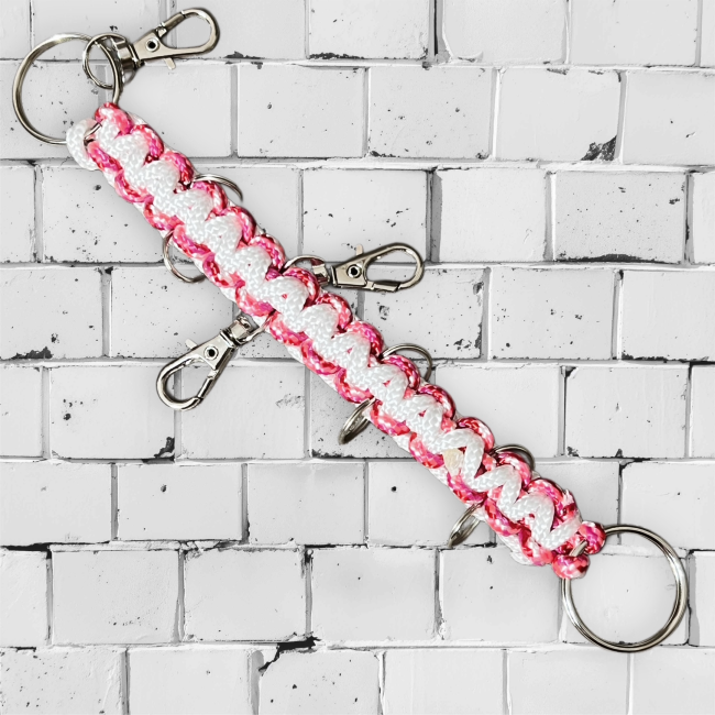Schleifenorganizer - Bow Organizer weiß/ Muster rot